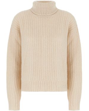 Gucci Sand Cashmere Blend Oversize Jumper - Natural