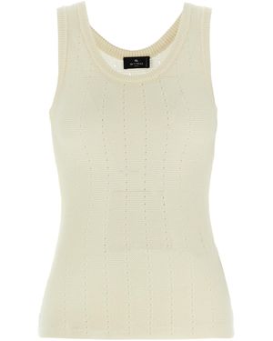 Etro Punched Top - Natural