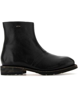 Our Legacy Leather Engine Ankle Boots - Black