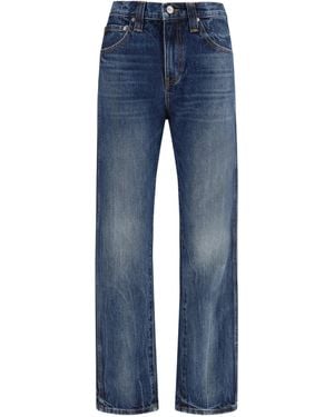 KHAITE High-Rise Farley Jeans Cotton - Blue