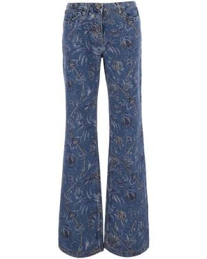 Etro Jeans Flared Cotton - Blue