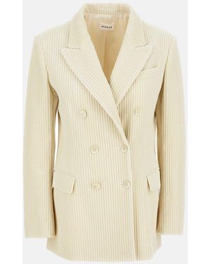 P.A.R.O.S.H. Double-Breasted Blazer - Natural