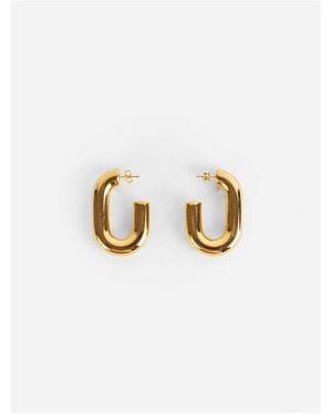 Rabanne Xl Link Hoops Jewellery - Metallic