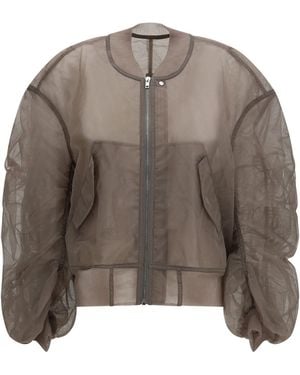 Rick Owens Secchia Flight Bomber Jacket - Brown