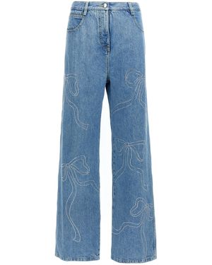 Mach &amp; Mach Mach & Mach Rhinestone-Embellished Jeans - Blue