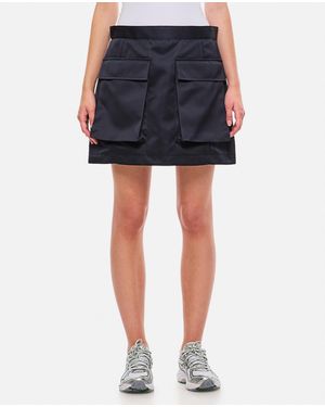 Plan C Cargo Mini Skirt - Blue