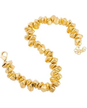 FEDERICA TOSI Necklace Lace Small Stone With Elegant Design - Metallic