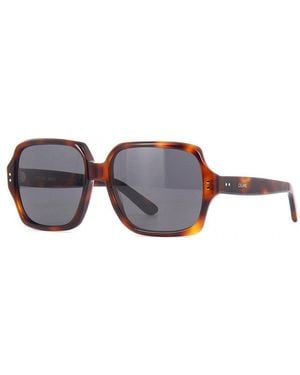 Celine Sunglasses Square Full Rim, Frame And Lens Cl40074F56A - Brown