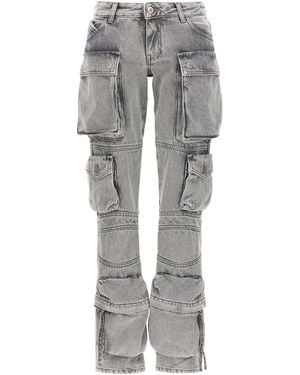 The Attico Essie Cargo Trousers - Grey