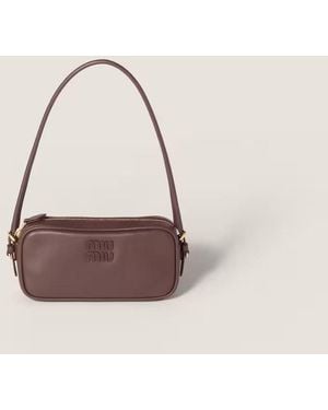 Miu Miu Miu Miu H26 Shoulder Bag — Burgundy - Multicolour