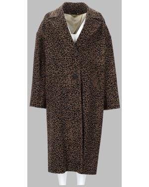 Golden Goose Wool Cocoon Coat Trench & Raincoats - Brown