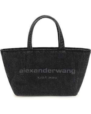 Alexander Wang Punch Small Tote Bag Cotton Shoulder - Black