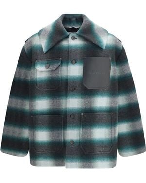 Balenciaga Workwear Cocoon Jacket Wool Ovis Aries - Green
