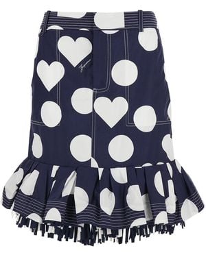 Jacquemus Skirt La Jupe Cabana Cotton - Blue
