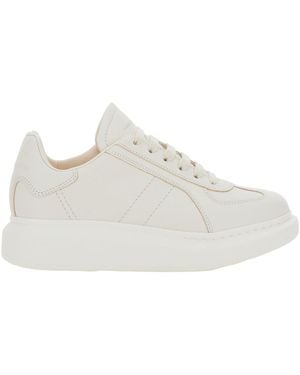 McQueen Trainers With Logo Patch On The Tongue And Embossed Logo On The Heel - White