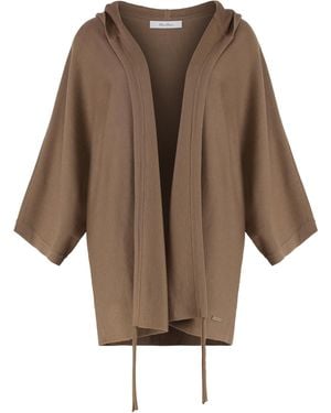 Max Mara Aster Virgin Wool Cardigan Cardigans - Brown