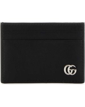 Gucci Leather Card Holder - Black