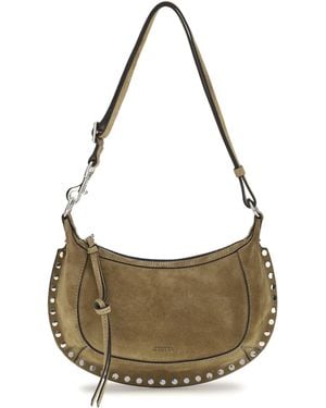 Isabel Marant Oskan Moon Shoulder Bag Calf Leather Bos Taurus - Metallic