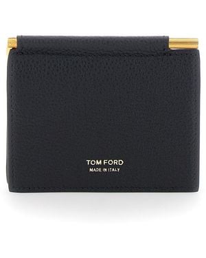 Tom Ford Clip Bifold Calf Leather Products - Black
