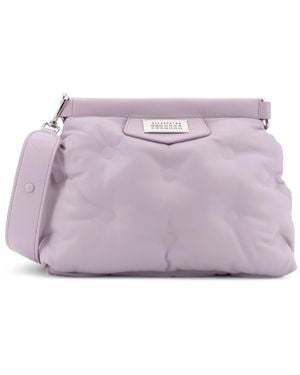 Maison Margiela Glam Slam Classique Quilted Leather Crossbody Bag - Purple