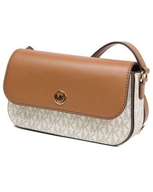 Michael Kors Crossbody Bag 89.Coated Canvas Crossbody-Bags - White