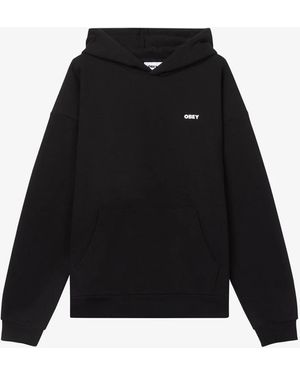 Obey Bold Star Extra Heavy Hood Fleece - Black