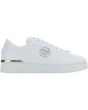Philipp Plein Hexagon Low Top Trainers - White