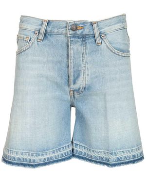 Grifoni Denim Shorts Pants - Blue