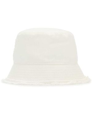 Prada Denim Bucket Hat - White