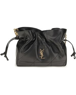 Saint Laurent Jamie Pouch With Strap Lamb Ovis Aries Clutches - Black
