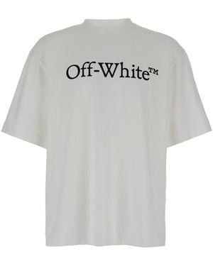 Off-White c/o Virgil Abloh Oversized T-Shirt With Contrasting Logo Print - Grey