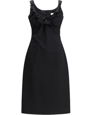 Magda Butrym Sleeveless Dress With A Draped Neckline - Black