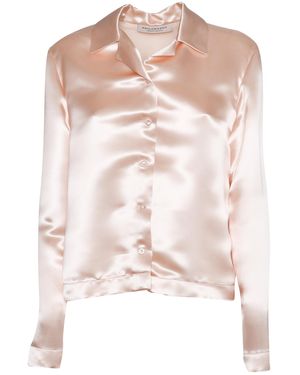 Philosophy Di Lorenzo Serafini Romantic Viscose Blouse With Satin Finish - Pink