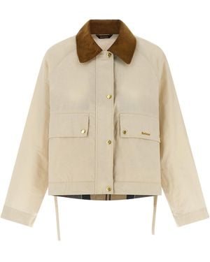 Barbour Medland Rain Jacket - Natural