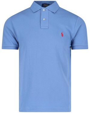 Polo Ralph Lauren Logo Polo Shirt - Blue