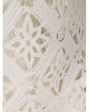 Herno Top Crochet Cotton Tops - Natural