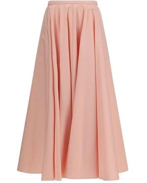Givenchy Multicolour Cotton Long Skirt - Pink
