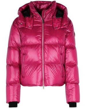 Moose Knuckles 'Moonstone' Fuchsia Nylon Down Jacket - Pink