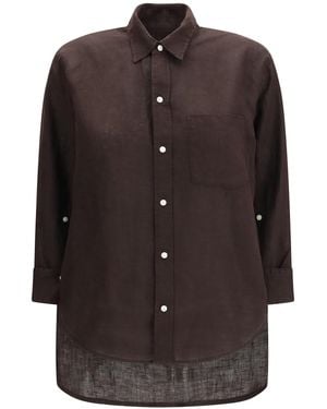 Citizens of Humanity Kayla Linen Shirt - Brown