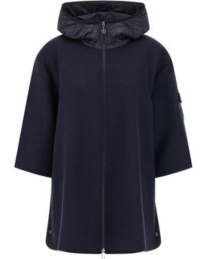 Moncler Two-Material Hood - Blue