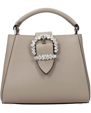 Jimmy Choo Gray Leather Handbag - Brown
