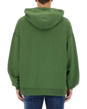 DSquared² Sweatshirt With Logo Cotton Sweatshirts - Green
