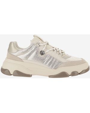 Pinko Trainers Athena Leather Upper: Cow Trainers - White