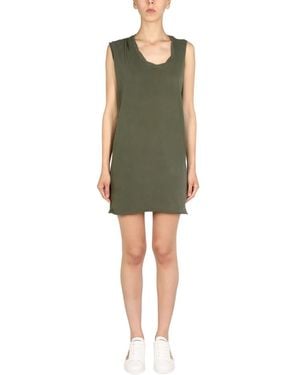 DSquared² Mini Round Neckline Dress - Green