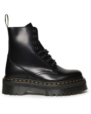 Dr. Martens Jadon Smooth Leather Platform Boots<Br - Black