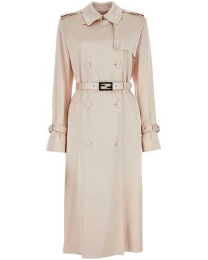 トレンチコート FENDI TRENCH COAT (FPS901AUON F1SA0) Coat Wool Gray | Fendi