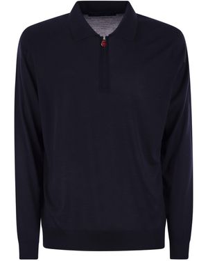 Kiton Wool Polo Shirt - Blue