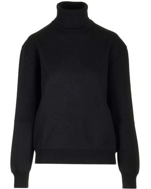 Alaïa Long-Sleeved Roll Neck Jumper - Black