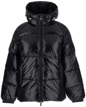 Pyrenex Down Jacket With Hood And Front Zip Closure. Tech Fabric - Black