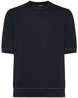 Eleventy Cotton Pullover - Blue